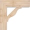 Ekena Millwork Funston Block Smooth Bracket w/ Offset Brace, Douglas Fir, 7 1/2"W x 24"D x 24"H BKT0806X24X24FST05SDF - alternate 3